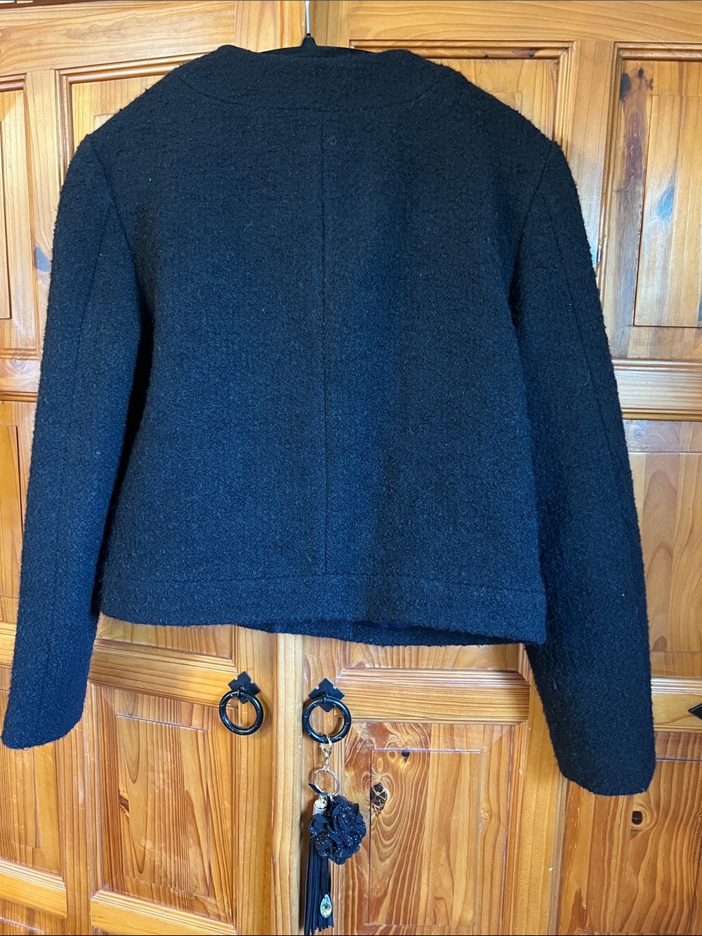 J.Crew Collection Woman’s Black Bouclé Jacket with Gold Buttons - Picture 13 of 13